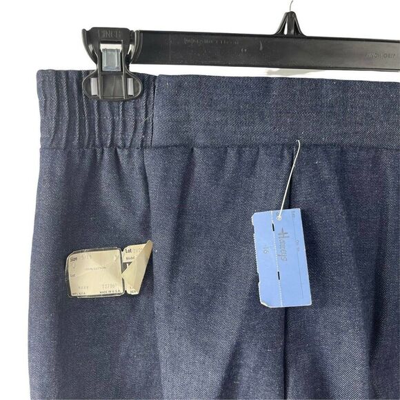 Lord Isaacs Vintage 70s Wide Leg Denim Trouser Jean Pants Junior 15/16 Deadstock - Picture 5 of 8